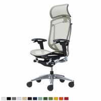 CC85BR | コンテッサ セコンダ エクストラハイバック 大型固定ヘッドレスト 座メッシュ アジャストアーム ポリッシュフレーム ブラックボディオカムラ｜¥231,200の動画