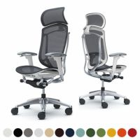 CC85BW | コンテッサ セコンダ エクストラハイバック 大型固定ヘッドレスト 座メッシュ アジャストアーム ポリッシュフレーム ホワイトボディオカムラ｜¥231,200の動画