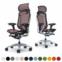 CC85GR | コンテッサ セコンダ エクストラハイバック 大型固定ヘッドレスト 座メッシュ アジャストアーム シルバーフレーム ブラックボディ オカムラ｜¥226,600の動画