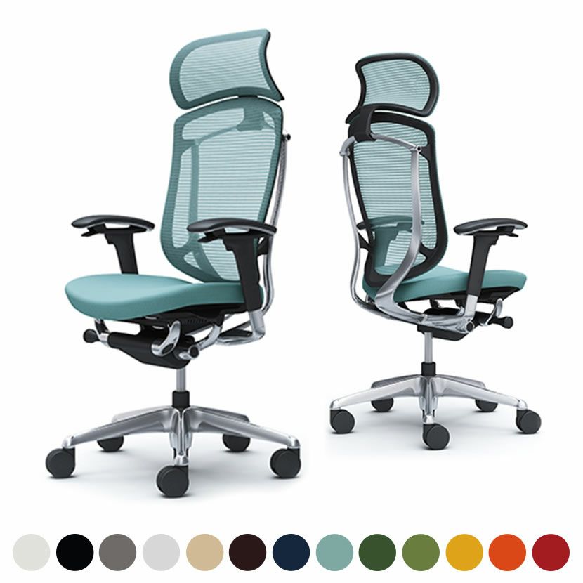 CC87BR | コンテッサ セコンダ エクストラハイバック 大型固定ヘッドレスト 座クッション アジャストアーム ポリッシュフレーム ブラックボディ オカムラ｜¥242,800の動画