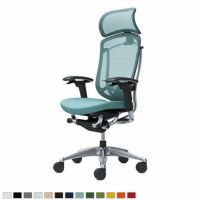 CC87BS | コンテッサ セコンダ エクストラハイバック 大型固定ヘッドレスト 座クッション アジャストアーム ポリッシュフレーム ブラックボディ ランバーサポート付オカムラ｜¥243,300の動画