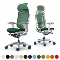 CC87BW | コンテッサ セコンダ エクストラハイバック 大型固定ヘッドレスト 座クッション アジャストアーム ポリッシュフレーム ホワイトボディ オカムラ｜¥242,800の動画