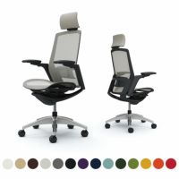 C78AAS | フィノラ エクストラハイバック 座メッシュ アジャストアーム ブラックパネル ポリッシュ脚 ブラックボディ ランバーサポート付 オカムラ｜¥216,800の動画