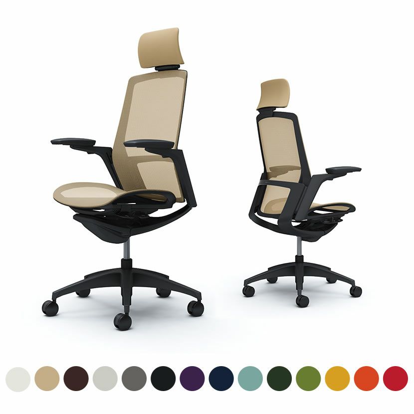 C78AMR | フィノラ エクストラハイバック 座メッシュ アジャストアーム ブラックパネル ブラック脚 ブラックボディ オカムラ｜¥201,800の動画