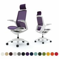 C78AWW | フィノラ エクストラハイバック 座メッシュ アジャストアーム ホワイトパネル ホワイト脚 ホワイトボディ オカムラ｜¥192,100の動画