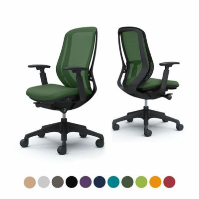 C685XR | シルフィー ハイバック 背メッシュタイプ アジャストアーム ブラックボディ 樹脂脚オカムラ