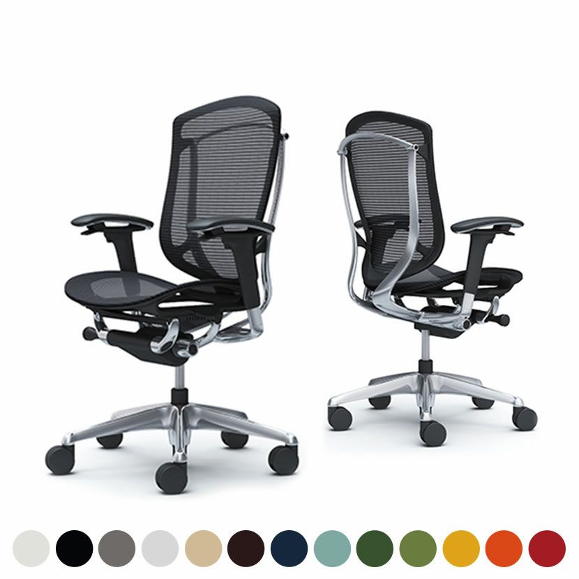 CC81BR | コンテッサ セコンダ ハイバック 座メッシュ アジャストアーム ポリッシュフレーム ブラックボディ オカムラ｜¥213,600の動画