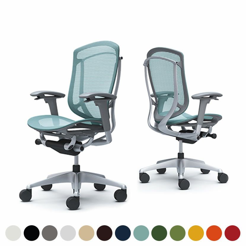 CC81GA | コンテッサ セコンダ ハイバック 座メッシュ アジャストアーム シルバーフレーム グレーボディ オカムラ｜¥197,400の動画