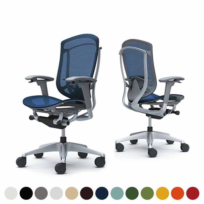 CC81GE | コンテッサ セコンダ ハイバック 座メッシュ アジャストアーム シルバーフレーム グレーボディ ランバーサポート付き オカムラ｜¥210,200の動画