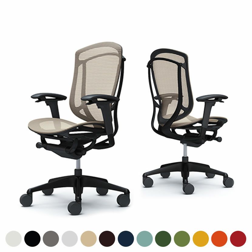 CC81MR | コンテッサ セコンダ ハイバック 座メッシュ アジャストアーム ブラックフレーム ブラックボディ オカムラ｜¥197,400の動画