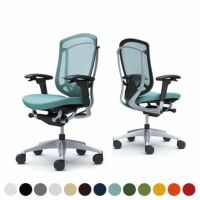 CC83GS | コンテッサ セコンダ ハイバック 座クッション アジャストアーム シルバーフレーム ブラックボディ ランバーサポート付き オカムラ｜¥210,200の動画