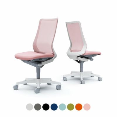 CB35WW | フルーエント ハイバック 肘なし ホワイトボディ ナイロンキャスターオカムラ