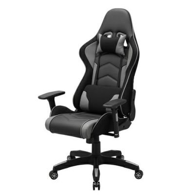 ゲーミングチェア 肘掛け付 ヘッドレスト付き リクライニング 椅子 デスクチェア