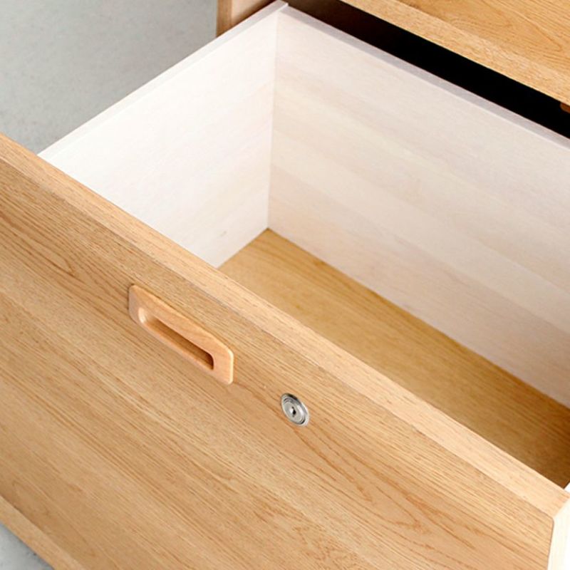 幅60cm 引出し2段収納 キャビネット 鍵付 アジャスター付 収納