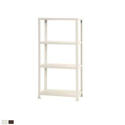 【本体】スチールラック スリムラック 40kg 4段/幅600×奥行200×高さ1200mm/KT-NSTR-433