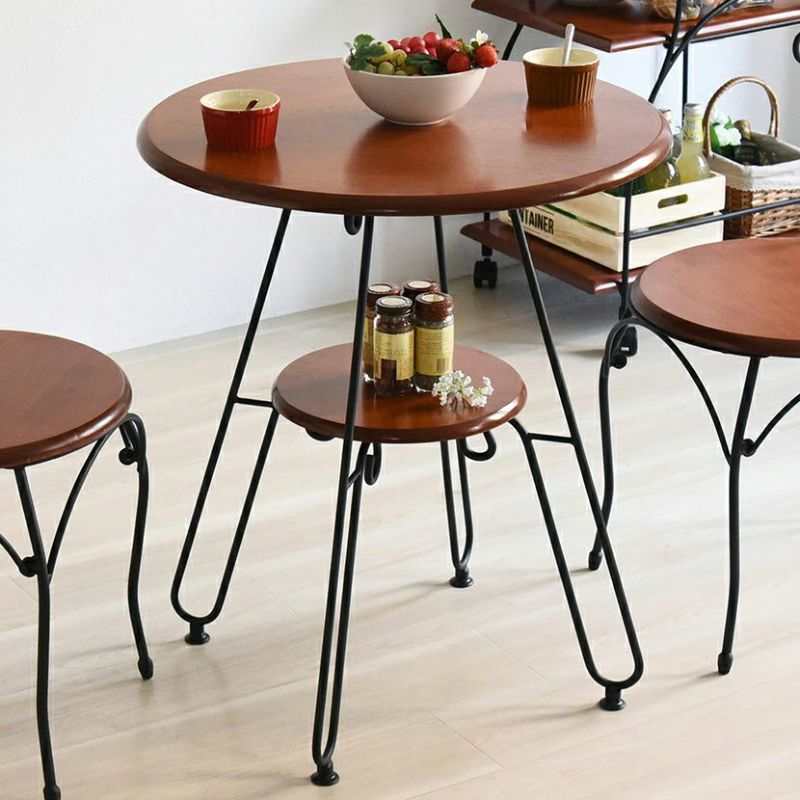 カフェテーブル 丸 テーブル 幅60cm 高さ70cm ヨーロッパ風家具 ...