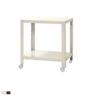 【本体】スチールラック スリムラック 2段 キャスター付き /幅450×奥行450×高さ485mm/KT-NSTRKN-027