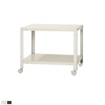 【本体】スチールラック スリムラック 2段 キャスター付き /幅600×奥行450×高さ485mm/KT-NSTRKN-037