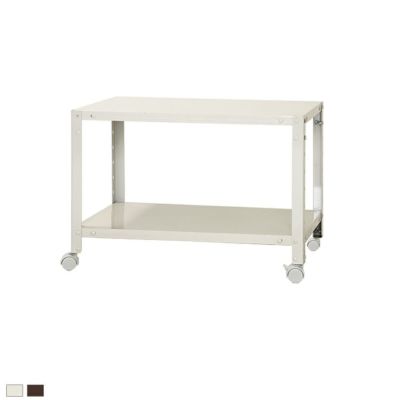 【本体】スチールラック スリムラック 2段 キャスター付き /幅700×奥行200×高さ485mm/KT-NSTRKN-043