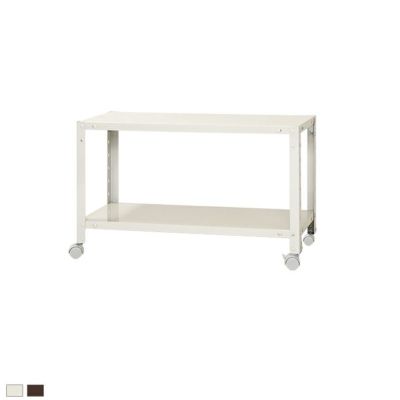 【本体】スチールラック スリムラック 2段 キャスター付き /幅800×奥行400×高さ485mm/KT-NSTRKN-056