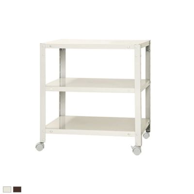 【本体】スチールラック スリムラック 3段 キャスター付き /幅600×奥行400×高さ635mm/KT-NSTRKN-136