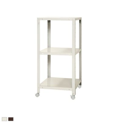 【本体】スチールラック スリムラック 3段 キャスター付き /幅450×奥行200×高さ935mm/KT-NSTRKN-323