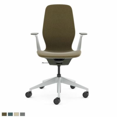 418A000SC-F2 | シルク SILQ 固定アーム シーガル/カーボンメタリック スチールケース スチールケース