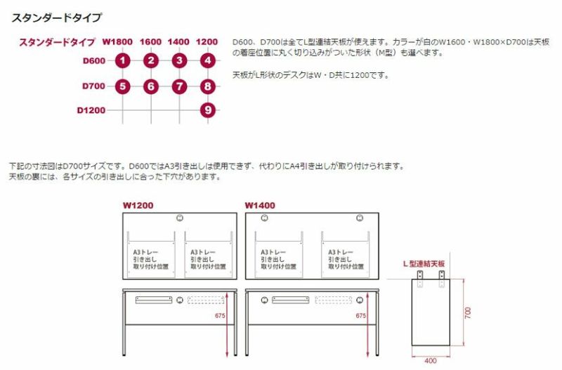 ガラージ AF-126H-WH | AFデスク デスク テレワーク 長方形 幅1200×奥行600×高さ700mm | 暮らしのデザイン