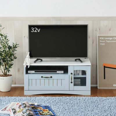幅80.5cm フレンチカントリー テレビ台 テレビボード コンパクト テレビラック 32型 姫 フレンチ家具