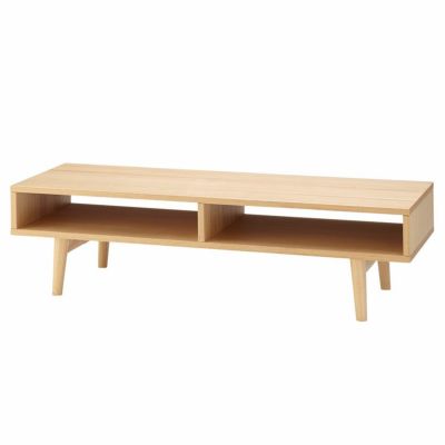 幅120cm 木製 テレビボード オープンタイプ レヴィ ～42型対応 天然木 アッシュ材 脚付き テレビ台 ローボード TVボード TV台 シンプル 北欧風 ナチュラル