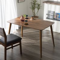 幅120cm 木製 ダイニングテーブル 長方形 天然木 省スペース コンパクト 4人用 リビングテーブル カフェテーブル 食卓 おしゃれ ヴィンテージ風 ウォールナット｜¥31,728の動画