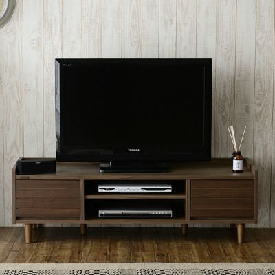 幅120cm ローボード TWICE （トワイス） ～42型対応 木目調 脚付き 引出し付き オープン収納 テレビ台 テレビボード TV台 TVボード ブラウン アイボリー ホワイト