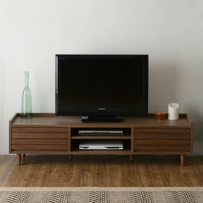 幅150cm ローボード TWICE （トワイス） ～50型対応 木目調 脚付き 引出し付き オープン収納 テレビ台 テレビボード TV台 TVボード ブラウン アイボリー ホワイト