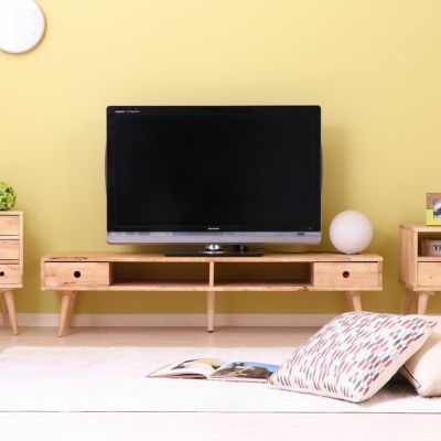 幅150cm Natural Signature テレビボード 天然木 引き出し付き 収納 テレビ台 ナチュラル