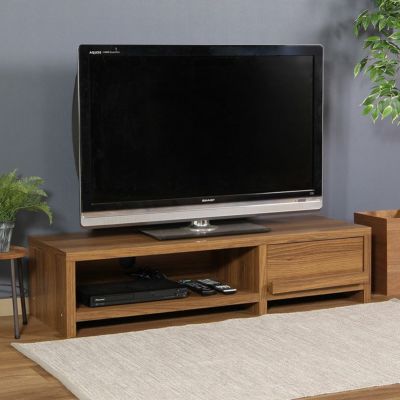 幅120cm 木目調 テレビ台 ルーク ～42型対応 テレビボード 引き出し付き 配線穴付き TV台 収納付き TVボード ライトブラウン ローボード おしゃれ 北欧風