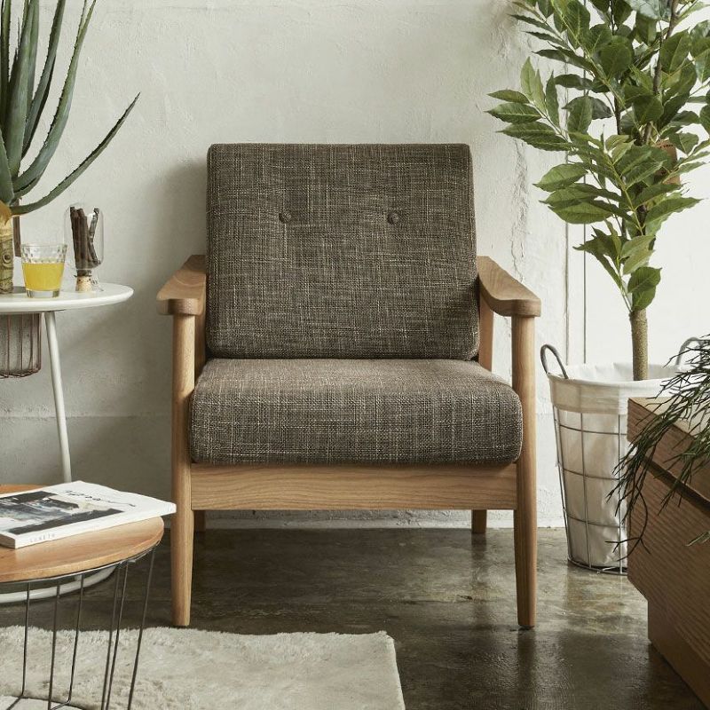 アバカ１人掛けソファー幅75cm シングルソファ 椅子 ブラウン系（911） アバカ1人掛けソファー幅75cm シングルソファ 椅子 ブラウン系（911）