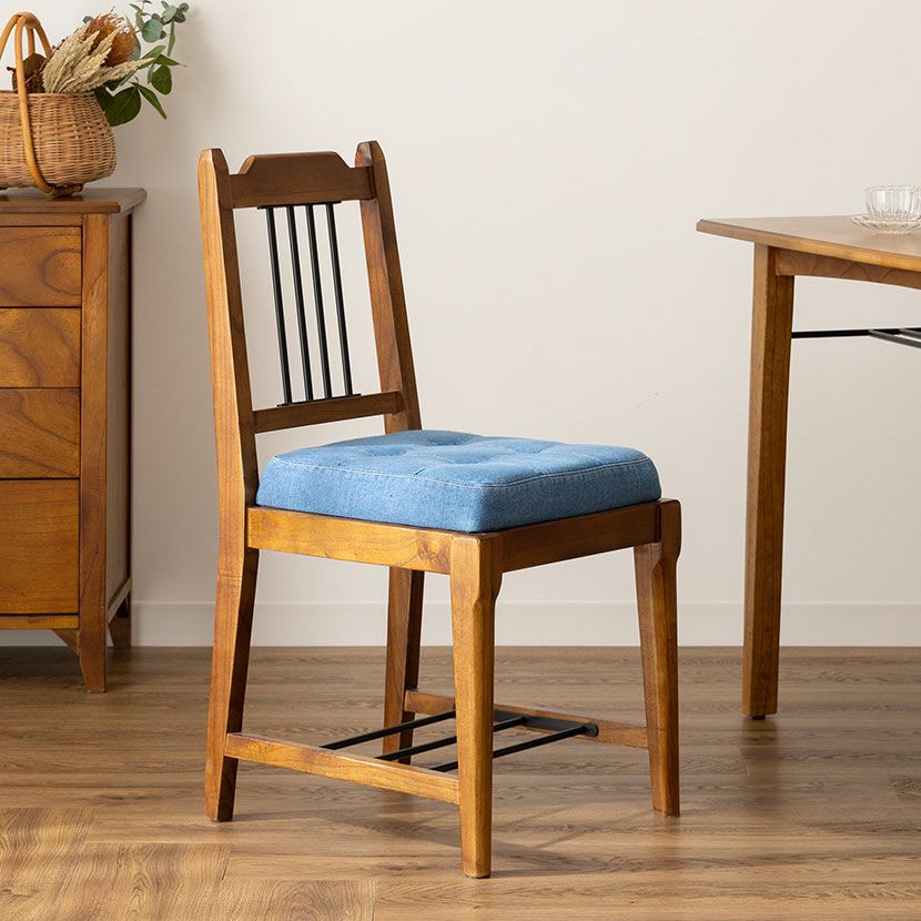 アイアンチェア ヴィンテージ 黒 なかろ 椅子 Chair ブラック 葉模様椅子 