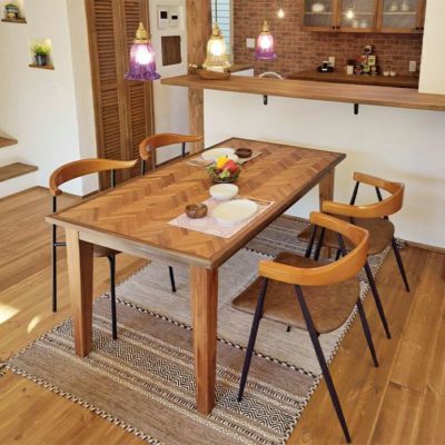 幅150cm 4人用 ダイニングセット 【ダイニングテーブル×1+ダイニングチェア×4】