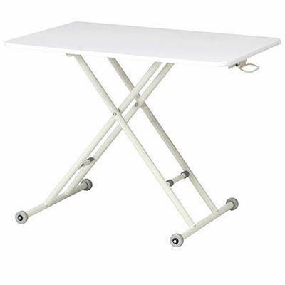幅90cm 昇降式テーブル 高さ調整 折りたたみ コンパクト 机 フリーテーブル 完成品