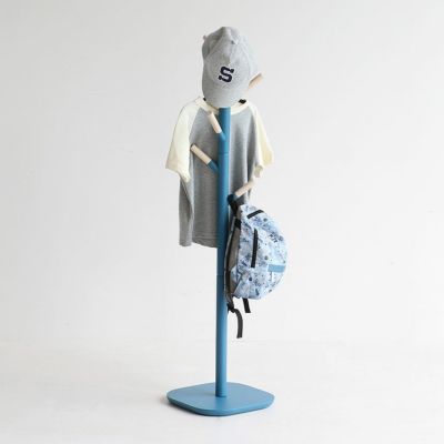 幅30cm Kids (キッズ) ポールハンガー 天然木 収納 ハンガーラック 子供用
