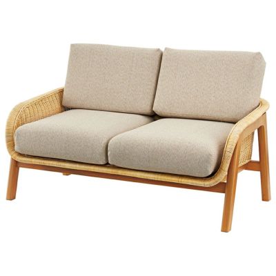 幅115cm 2人掛け ソファ ラタン NRS-503 完成品