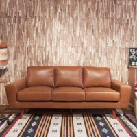 【設置無料】幅186cm 3人掛け ソファ ジェネラル ソフトレザー 合皮 脚付き ローソファ リビングソファー キャメル カジュアル ヴィンテージ調 おしゃれ｜¥88,091の動画