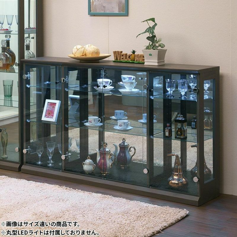 【設置無料】幅96.5cm コレクションケース ガラス 収納 棚 スリム
