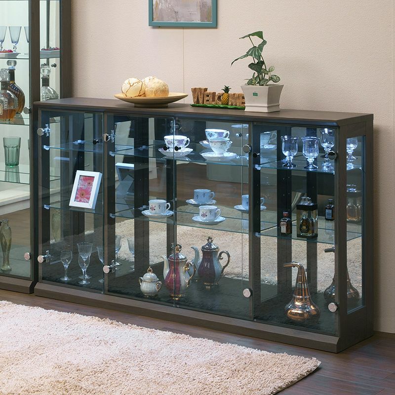 【設置無料】幅138.9cm コレクションケース ガラス 収納 棚 スリム フィギュアケース ショーケース ディスプレイケース コレクションボード ディスプレイラック 飾り棚 おしゃれ