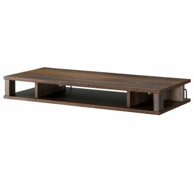 幅79cm ちょい足しラックプラス80 木目調 テレビ パソコン モニター台 机上ラック 完成品