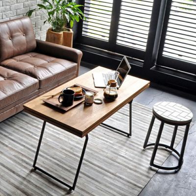 宅急便は割引特典対象！ ASPLUND dareels YE HIGH COFFEE TABLE リビングテーブル  幅1050×奥行500×高さ550mm