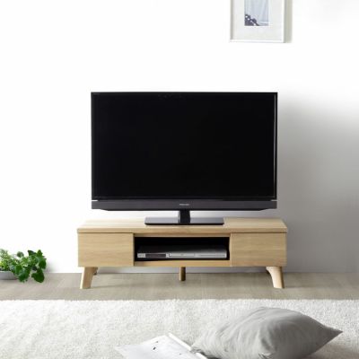 幅101cm テレビボード 天板回転式 木目調 ローボード テレビ台 北欧 ルンバブル