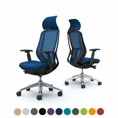 C68AER | シルフィー sylphy エクストラハイバック 背メッシュタイプ アジャストアーム ブラックボディ アルミ脚 ウレタンキャスター (オカムラ)