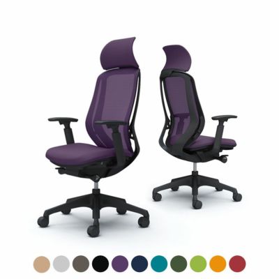 C68AZR | シルフィー sylphy エクストラハイバック 背メッシュタイプ アジャストアーム ブラックボディ 樹脂脚 ウレタンキャスター (オカムラ)