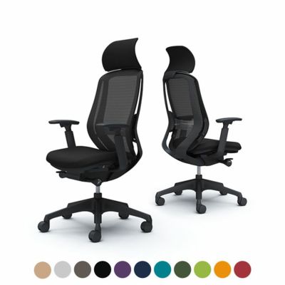 C68AZS | シルフィー sylphy エクストラハイバック 背メッシュタイプ アジャストアーム ブラックボディ 樹脂脚 ウレタンキャスター ランバーサポート付 (オカムラ)